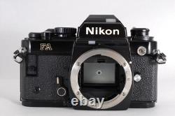 Near MINT Nikon FA Black SLR Film Camera Zoom 36-72mm F/3.5 Lens From JAPAN