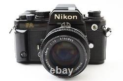 Near MINT- Nikon FA SLR 35mm Film Camera Black Ai 50mm F1.4 Lens From JAPAN