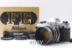 Near MINT Nikon FE 35mm Silver Film Camera Ai NIKKOR 50mm F1.4 Lens From JAPAN