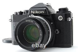 Near MINT Nikon FE Black 35mm SLR Film Camera Nikkor Ai 50mm f/1.8 Lens JAPAN