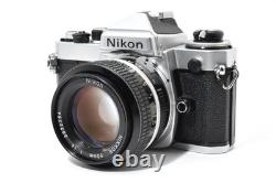 Near MINT Nikon FE SLR 35mm Film Camera New Nikkor 50mm f/1.4 Lens From JAPAN