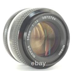 Near MINT Nikon FE SLR 35mm Film Camera New Nikkor 50mm f/1.4 Lens From JAPAN