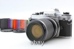 Near MINT Nikon FE Silver 35mm SLR Film Camera Body 35-70mm Lens From JAPAN
