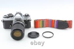 Near MINT Nikon FE Silver 35mm SLR Film Camera Body 35-70mm Lens From JAPAN