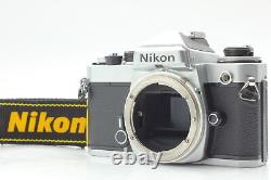 Near MINT Nikon FE Silver non lens 35mm SLR Film Camera Body From JAPAN JP