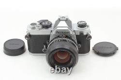 Near MINT Nikon FM Silver 35mm SLR Film Camera Non Ai 50mm F1.4 From JAPAN