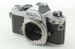 Near MINT Nikon FM Silver SLR 35mm Film Camera Ai 50mm f/1.4 Lens From JAPAN