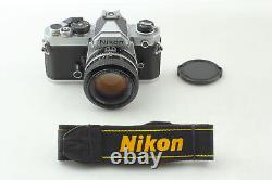 Near MINT Nikon FM Silver SLR 35mm Film Camera Ai 50mm f/1.4 Lens From JAPAN
