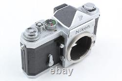 Near MINT Nikon F Silver Eye Level 35mm film camera 50mm f1.4 Lens From JAPAN