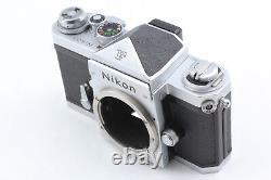 Near MINT Nikon F Silver Eye Level 35mm film camera 50mm f1.4 Lens From JAPAN