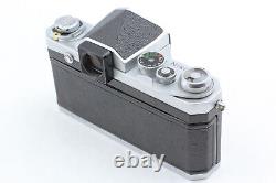 Near MINT Nikon F Silver Eye Level 35mm film camera 50mm f1.4 Lens From JAPAN