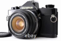 Near MINT OLYMPUS OM-1 35mm Film Camera G. Zuiko Auto-W 28mm F/3.5 Lens JAPAN