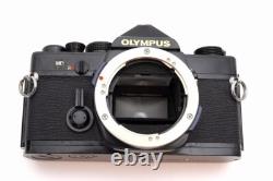 Near MINT OLYMPUS OM-1 35mm Film Camera G. Zuiko Auto-W 28mm F/3.5 Lens JAPAN
