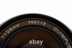 Near MINT OLYMPUS OM-1 35mm Film Camera G. Zuiko Auto-W 28mm F/3.5 Lens JAPAN
