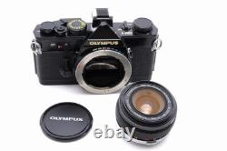 Near MINT OLYMPUS OM-1 35mm Film Camera G. Zuiko Auto-W 28mm F/3.5 Lens JAPAN