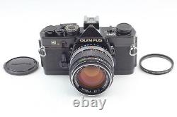 Near MINT OLYMPUS OM-1 Black Body Film Camera SLR Zuiko 50mm f/1.4 Lens JAPAN