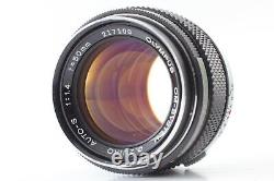 Near MINT OLYMPUS OM-1 Black Body Film Camera SLR Zuiko 50mm f/1.4 Lens JAPAN