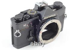 Near MINT OLYMPUS OM-1 Black Body Film Camera SLR Zuiko 50mm f/1.4 Lens JAPAN