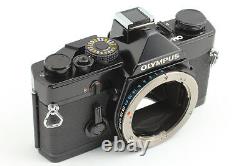Near MINT OLYMPUS OM-1 Black G. Zuiko Auto-W 50mm Lens Film Camera From JAPAN