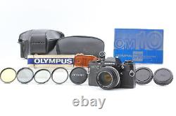 Near MINT+++ Olympus OM-10 Film Camera Black Body Zuiko 50mm f1.8 Lens JAPAN