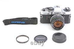 Near MINT Olympus OM-10 Silver SLR 35mm Film Camera 50mm f1.4 Lens From JAPAN