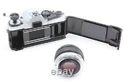 Near MINT Olympus OM-10 Silver SLR 35mm Film Camera 50mm f1.4 Lens From JAPAN