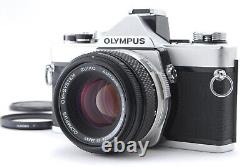 Near MINT Olympus OM-1N SLR Film Camera Zuiko Auto-S 50mm F1.8 Lens From JAPAN