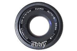 Near MINT Olympus OM-1N SLR Film Camera Zuiko Auto-S 50mm F1.8 Lens From JAPAN