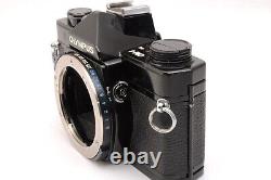 Near MINT Olympus OM-1 Black 35mm Film Camera F. Zuiko 50mm F/1.4 From Japan