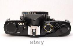 Near MINT Olympus OM-1 Black 35mm Film Camera F. Zuiko 50mm F/1.4 From Japan