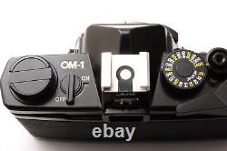 Near MINT Olympus OM-1 Black 35mm Film Camera F. Zuiko 50mm F/1.4 From Japan
