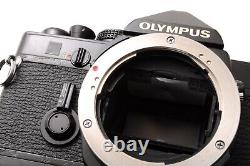 Near MINT Olympus OM-1 Black 35mm Film Camera F. Zuiko 50mm F/1.4 From Japan
