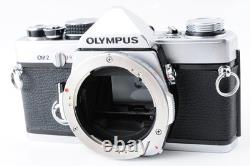 Near MINT Olympus OM-2 Silver 35mm Film Camera 50mm f/1.8 Lens From JAPAN