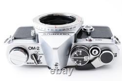 Near MINT Olympus OM-2 Silver 35mm Film Camera 50mm f/1.8 Lens From JAPAN