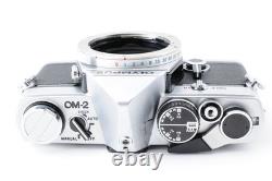 Near MINT Olympus OM-2 Silver 35mm Film Camera 50mm f/1.8 Lens From JAPAN
