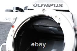 Near MINT Olympus OM-2 Silver 35mm Film Camera 50mm f/1.8 Lens From JAPAN