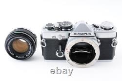 Near MINT Olympus OM-2 Silver 35mm Film Camera 50mm f/1.8 Lens From JAPAN
