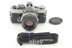 Near MINT Olympus OM-2 Silver Camera Body + Auto-S 50mm f/1.8 Lens From JAPAN