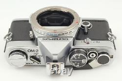 Near MINT Olympus OM-2 Silver Camera Body + Auto-S 50mm f/1.8 Lens From JAPAN