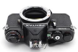 Near MINT Pentax ME Black 35mm SLR Film Camera SMC M 50mm F1.7 Lens From JAPAN