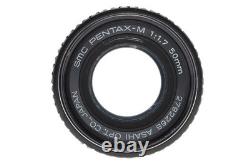 Near MINT Pentax ME Black 35mm SLR Film Camera SMC M 50mm F1.7 Lens From JAPAN