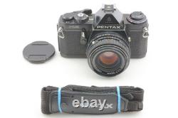 Near MINT Pentax ME Black 35mm SLR Film Camera SMC-M 50mm F1.7 Lens From Japan