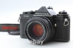 Near MINT Pentax ME Black 35mm SLR Film Camera SMC-M 50mm F2 Lens From JAPAN