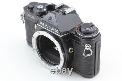 Near MINT Pentax ME Black 35mm SLR Film Camera SMC-M 50mm F2 Lens From JAPAN