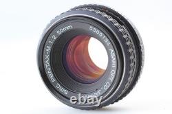 Near MINT Pentax ME Black 35mm SLR Film Camera SMC-M 50mm F2 Lens From JAPAN