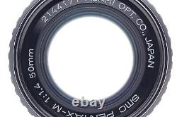 Near MINT Pentax MX 35mm Film Camera SMC Pentax-M 50mm F1.4 Lens From JAPAN