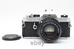 Near MINT Pentax MX Silver 35mm Film Camera SMC Pentax-M 50mm f/1.7 Lens JAPAN