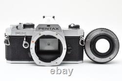 Near MINT Pentax MX Silver 35mm Film Camera SMC Pentax-M 50mm f/1.7 Lens JAPAN