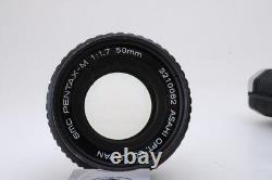 Near MINT Pentax MX silve SLR 35mm Film Camera SMC M 50mm f1.7 Lens JAPAN#5395