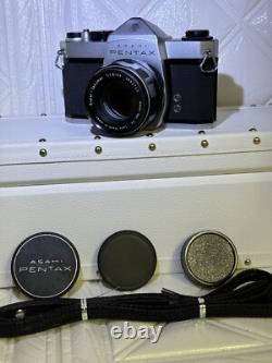Near MINT? Pentax SL SLR 35mm Film Camera Super Takumar 55mm F1.8 Lens JAPAN